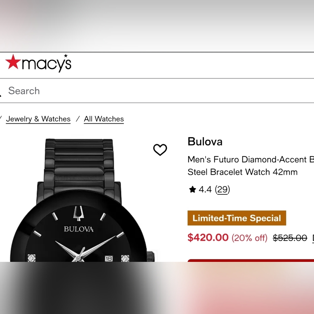 ***BRAND NEW*** Bulova Modern Diamond Black Dial Men's Watch - Picture 11 of 11